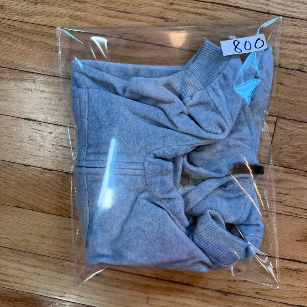 Carters Baby Boys Blue Fleece Polar Bear Hooded Jumpsuit Pram 6 Months